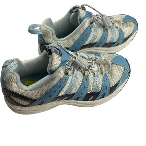 Dr. Comfort Refresh 3950 Women’s Athletic Walking Shoes White/Blue, Size 6.5W - Picture 5 of 15